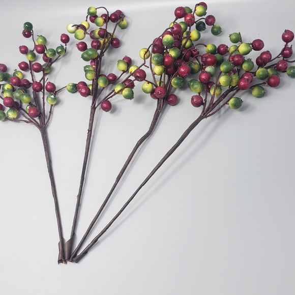 Set Of 4 Crabapple Berry Pick (Artificial) - Picture 9 of 9